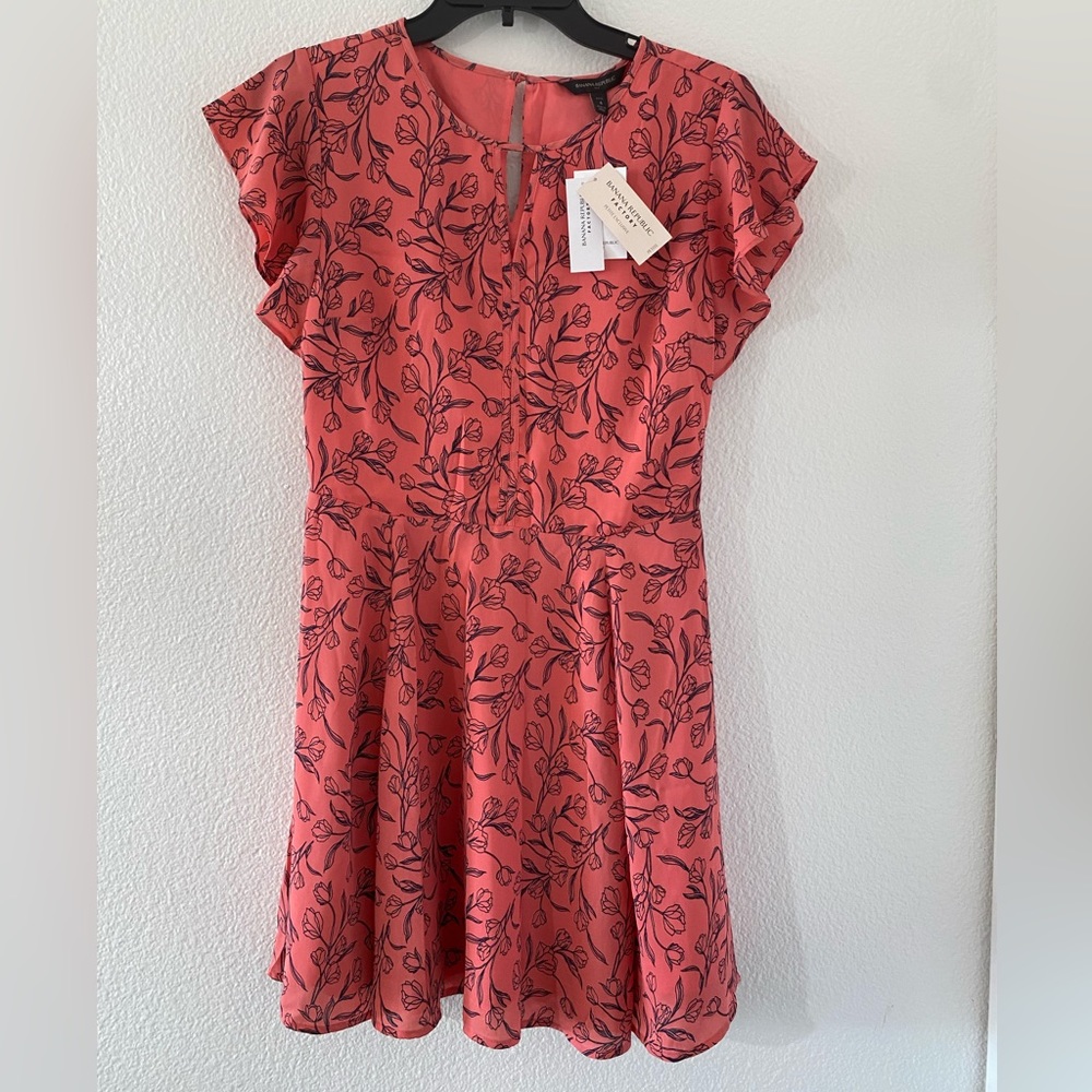 Banana republic coral dress